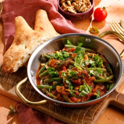 Стручковая фасоль с томатами в специях в Баклажан в ТЦ 