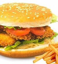 Чикен бургер в Олимпик