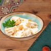 Хинкали в сливочном соусе с копченым сыром сулугуни в Деда хинкали по цене 830