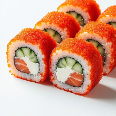 Роллы Калифорния с лососем в Банхоф по цене 499 ₽