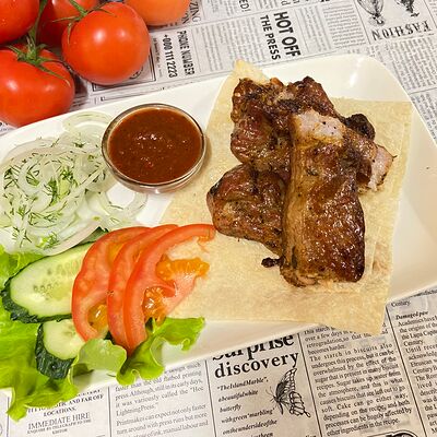 Шашлык из cвинoй шейки в Шашлык от души по цене 690 ₽