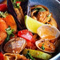 Лапша Том ям с морепродуктами в ЧЁ ГО