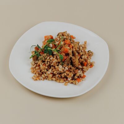 Полба с белыми грибамив Баранкин по цене 340 ₽