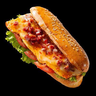 Сэндвич ветчина и моцареллой New (половина) в Marrone Rosso по цене 1800 ₸