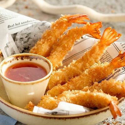 Креветки в панировке 6 шт в Симпончик по цене 460 ₽