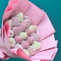 Букет Нежность (19 шт.) в Luna-Клубника в шоколаде