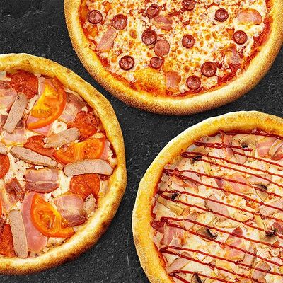 Сет мясной из 3 пицц в Любим сытно по цене 2399 ₽