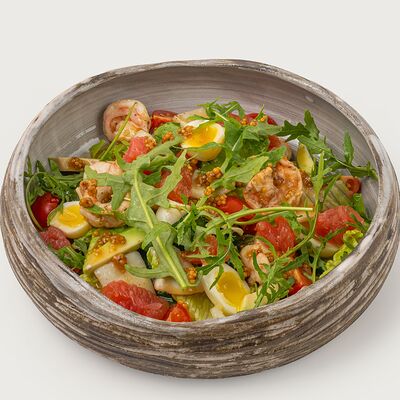 Салат с морепродуктами и цитрусовым дрессингом в Дело по цене 860 ₽