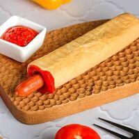 Французский хот-дог с охотничьей колбасой в Mr Po