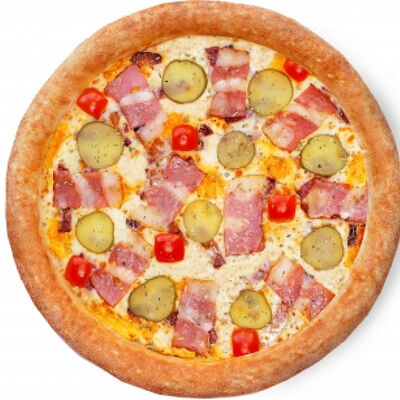 Пицца чизбургер с беконом в Леди суши по цене 500 ₽