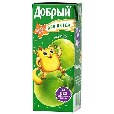 Сок Добрый яблочный 0,2 л в Гриша и Гоша по цене 85 ₽
