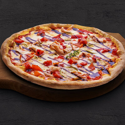 Пицца с креветками и цукини на белом тесте 28 см в Пицца Пи по цене 569