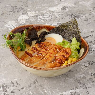 Сливочный рамен с Катсу из курицы в Casa Mia Халва Тсуру по цене 445 ₽