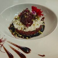 Тартар из говядины от шефа в Ristorante Da Claudio