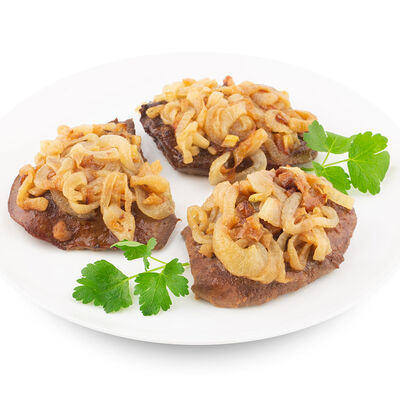 Печень маринованная, жаренная с луком в Мир Вкуса по цене 195 ₽