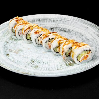 Тигровая креветка, сурими и имбирный соус в Устрицы & танцы по цене 980 ₽