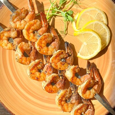 Шашлык из тигровых креветок в Навруз по цене 790 ₽