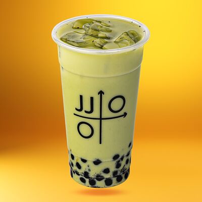 Зелёный тайский чай без тапиоки (milk tea) в Jin Ju Bubble Tea & Cafe по цене 450 ₽