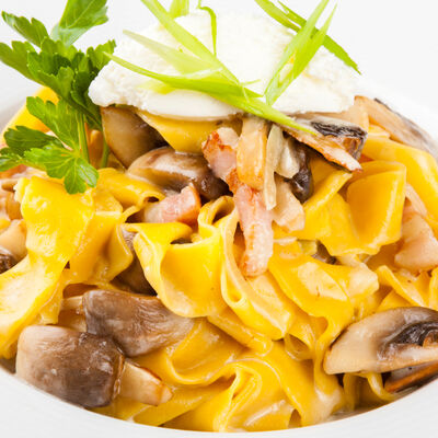 Паста Тальятелле с шампиньонами в Пиццерия Помидор по цене 285 ₽