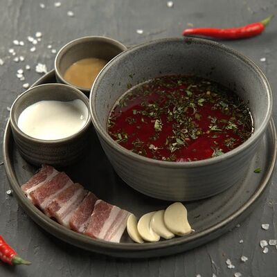 Легендарный борщ с говядиной в Гвозди по цене 450 ₽