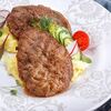 Сочные мясные котлетки с солёным огурчиком и картофельным кремом в Компот по цене 490