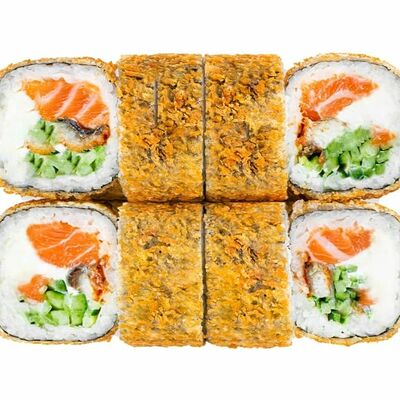 Жареный с угрем и лососем в PANDA FOOD по цене 820 ₽