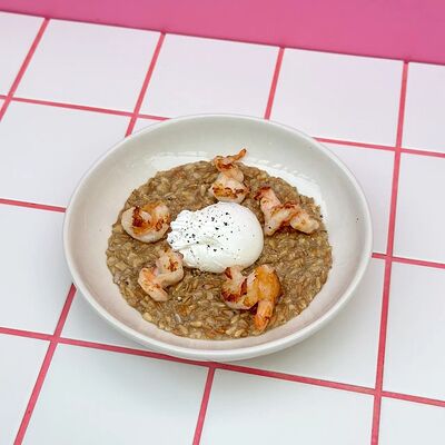Злаковая каша с креветками в Eggsellent по цене 690 ₽