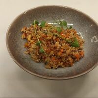Жареный рис с овощами в Balance cafe