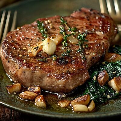 Стейк из свиной шеив KAIF по цене 790 ₽