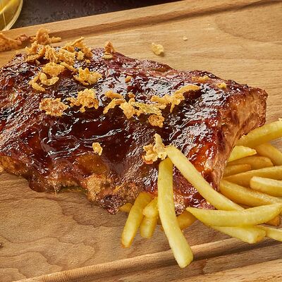 Ребра свиные с картофелем фри в Хмель и солод по цене 999 ₽