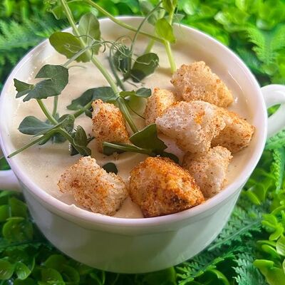 Крем-суп из спаржи и брокколи в Лобстер по цене 419 ₽