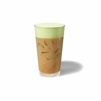 Охлаждённый Фисташковый вельвет латте в Starbucks (R)