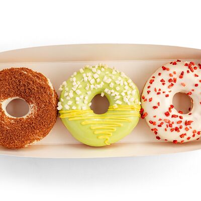 Набор из 3 пончиков №4 в Ronis Donuts по цене 806 ₽