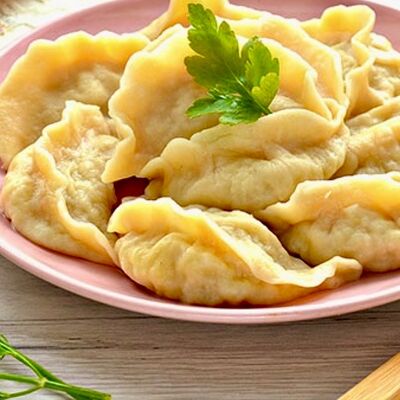 Вареники с сыром (3 шт.) в Дети Лейтенанта Шмидта по цене 250 ₽