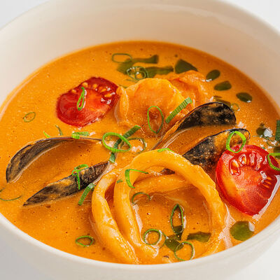 Суп с морепродуктами в Morricone pizza & wine по цене 810 ₽