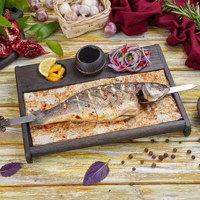 Шашлык из сибаса в Геленджик по цене 1200 ₽