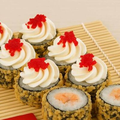 Горячий Вулкан с лососем в Ясураги по цене 835 ₽