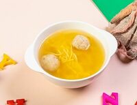 Детский куриный супчик с фрикадельками в Фиеста