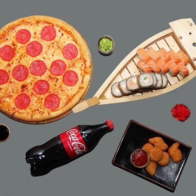 Сет для двоих в Pizza sushi SHAH по цене 9190 ₸