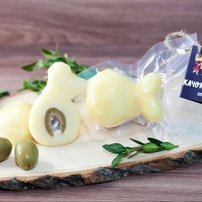 Сыр Качоковалло с оливками в Магазин крафтовых сыров имороженого Creme & Caramel по цене 270 ₽
