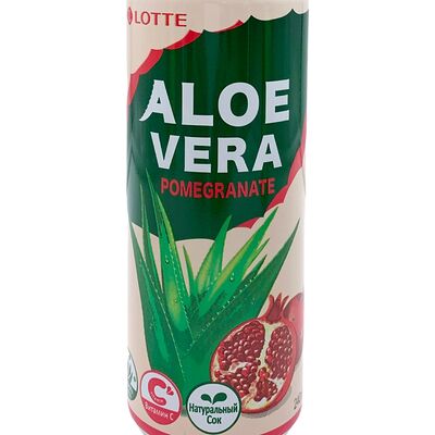 Негазированный сокосодержащий напиток Lotte Aloe Vera Гранат в ZAKAZOOM по цене 99 ₽