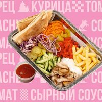 Шаверма на тарелке в VЛАVАШЕ