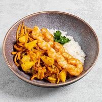Жёлтый карри с креветкой в ART FOOD