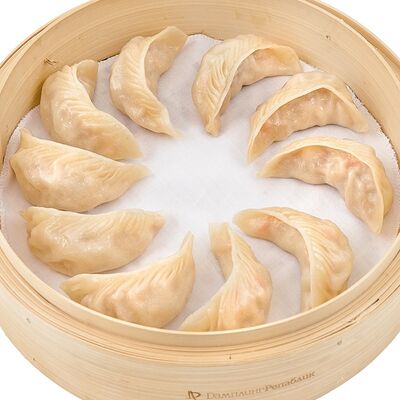 Дамплинги со свининой и креветкой в Дамплинг Репаблик по цене 730 ₽