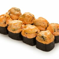 Запеченный острый ролл с мидиями в Sushi & Shef