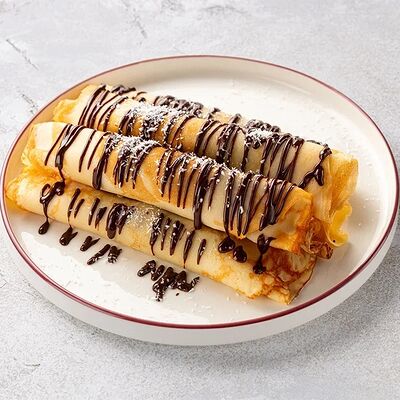 Большая порция блинчиков Легендарные с шоколадом в Шоколадница по цене 1565 ₽