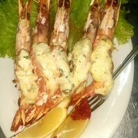 Лангустины с чесноком и сыром в духовке в Море Мясо