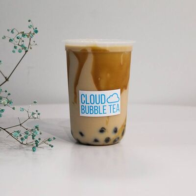 Карамельный бабл-кофе в Cloud Bubble Tea по цене 370 ₽