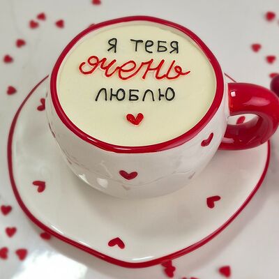 Торт в кружке для признания в Кондитерский дом Медовый по цене 2950 ₽