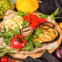 Овощи на мангале в Мушмула